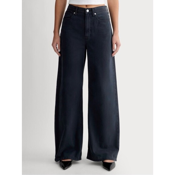 Everlane Denim - EVERLANE The OG Baggy Jeans Size 31 Ink Navy Relaxed Wide Leg Tencel Denim Retro